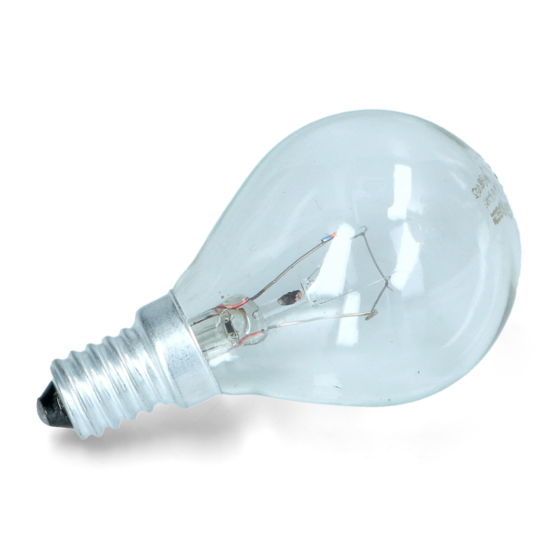 LAMPADINA - LAMPADA PER FORNO ATTACCO E 14 MIGNON 40 W 300° A SFERA- 1  PEZZO - ROSSI RICAMBI Business
